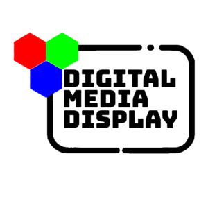 digital media display logo black